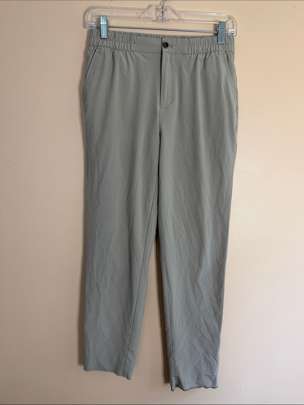Banana Republic Gray Elastic-Waist Track Pants